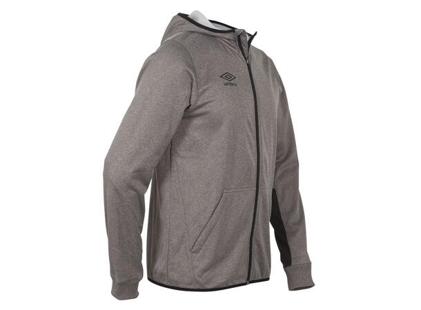 UMBRO Core Tech Hood Zip J19 Mörkgrå 128 Luvtröja med hel dragkedja junior 